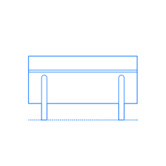 Furniture Bookcases Rise Bookstand Outline Icon Svg Set, Free Vectors File
